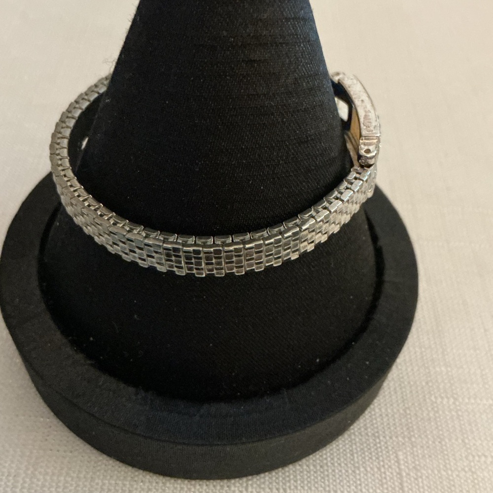 Monet Vintage Silver Tone Expansion Bracelet - Picture 3 of 5